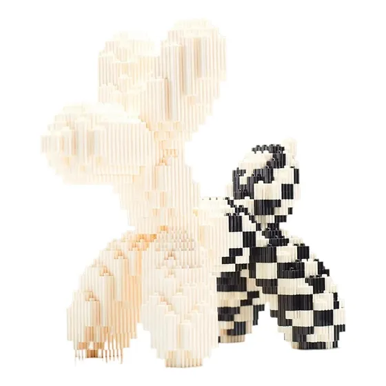 Modelo De Cão De Balão Colorido Para Decoração De Mesa Brick