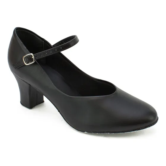 Zapato Para Baile Flamenco Profesional Cuero Taco Y Hebilla 