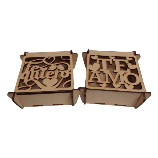 15 Cajas Mdf Bomboneras Regalo Cumpleaños Souvenir Etc