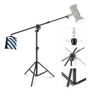 4m Tripie Para Luces De Estudio 2 En 1 Ajustable Con Brazo 4m Tripie Para Luces De Estudio 2 En 1 Ajustable Con Brazo