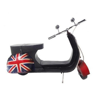 Moto Londres Modelo Vespa Vintage Retro Metal Fundido Cor Colorido Moto Londres Modelo Vespa Vintage Retro Metal Fundido Cor Colorido