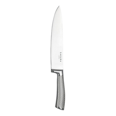 Cuchillo Sakura Chef De Acero Inoxidable 34 Cm Color Plateado Cuchillo Sakura Chef De Acero Inoxidable 34 Cm Color Plateado
