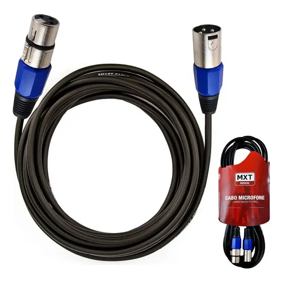 Cabo Microfone/dmx - Xlr/canon Balanceado 2 Metros