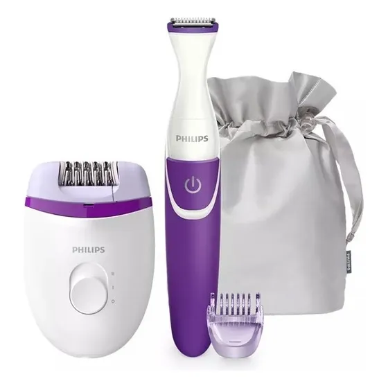 Depiladora Essential + Recortador De Cavado Philips Brp505/0