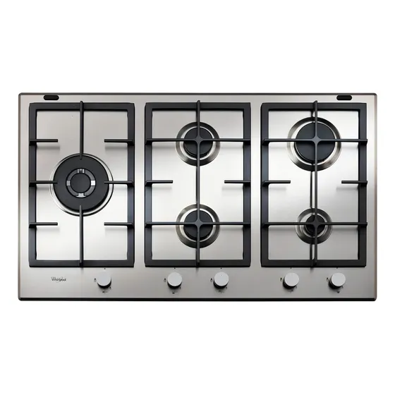 Anafe Empotrable Whirlpool Multigas Inox 90 Cm Color Inoxidable