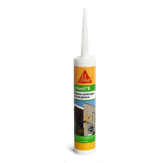 Sikasil E Sellador De Silicona Antihongos Sika 280cc