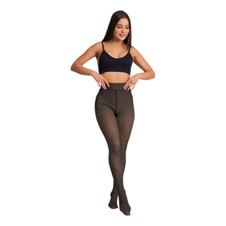 Meia Calça De Lã Térmica Translúcida Forrada Pelinho Pelúcia Meia Calça De Lã Térmica Translúcida Forrada Pelinho Pelúcia