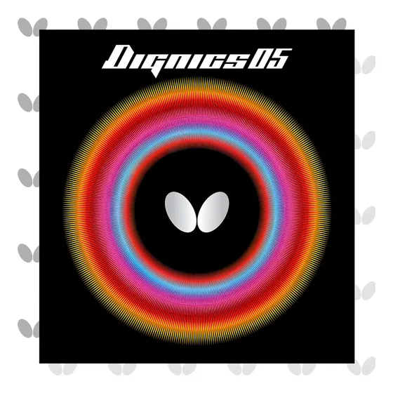 Butterfly Dignics 05 - Goma Para Tenis De Mesa (1,9 O 2,1 Mm), Color Rojo O Negro