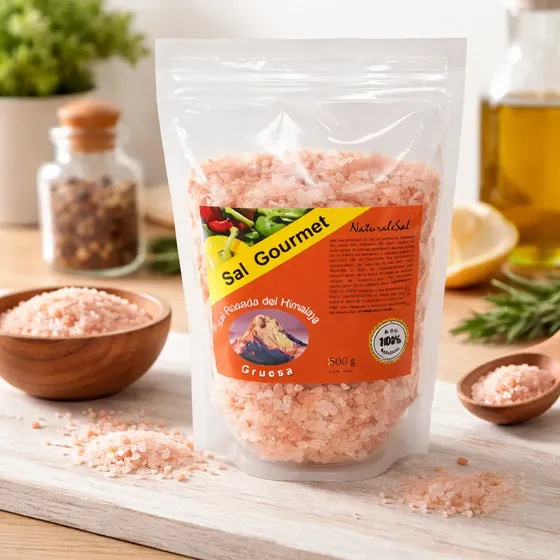 Sal Rosada Himalaya Gruesa 1 Bolsa De 500g Res. Seremi