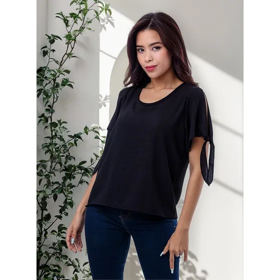 Blusa Xiari - Nébula - Negro