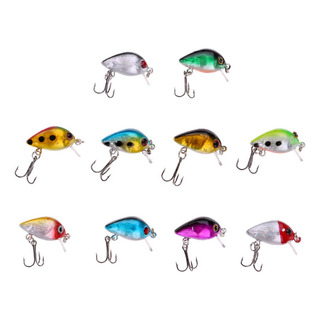 10 Piezas Señuelo De Pesca 2,6 Cm 2g Mini Minnow Crankbait 10 Piezas Señuelo De Pesca 2,6 Cm 2g Mini Minnow Crankbait