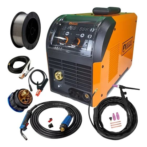 Inverter 3 En 1 Mig Mma Tig 200a + Careta + Flux + Electrodo