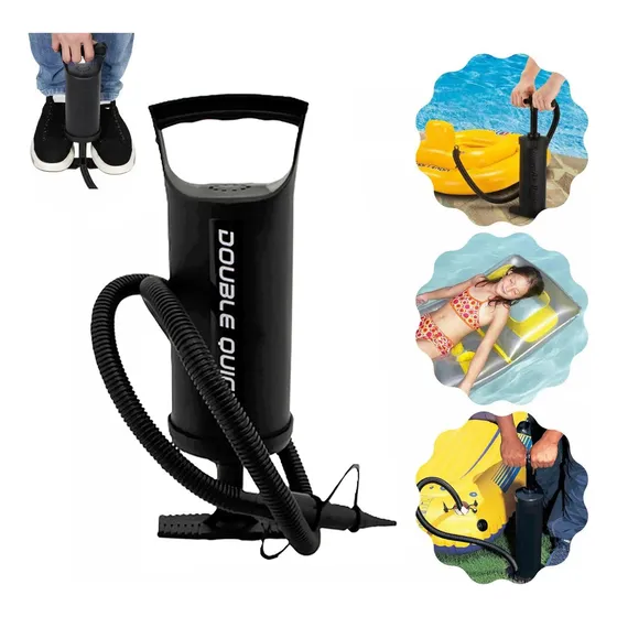Bomba De Ar Manual Portátil P/ Encher Piscina Boia Colchao