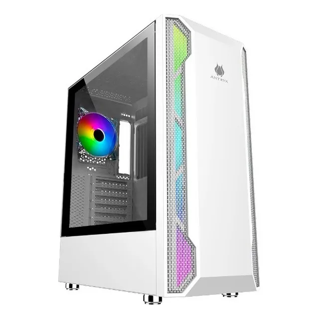 Case Gamer Antryx Rx 430u White Usb3.0 Argb Fan X1, C/cinta Led Color Blanco