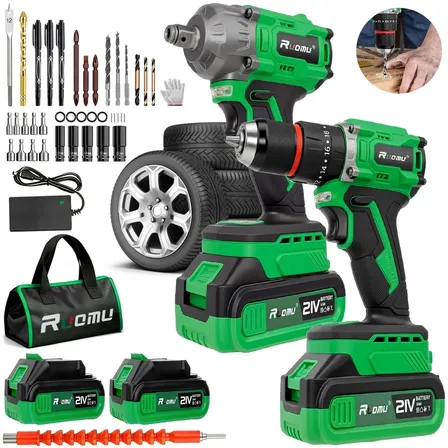 Kit Furadeira Parafusadeira Chave De Impacto Brushless