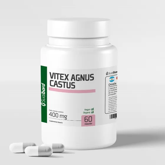 Vitex Agnus-castus Adaptogeno 60 Capsulas Organicas Veganas