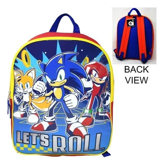 Bolso Morral Escolar De Sonic     