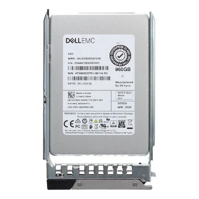 Disco Solido 960gb Sata  6 Gbps, 2,5pulgadas Para Server 13g
