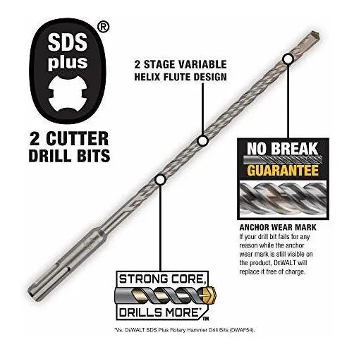 Sds Plus Broca Punta Carburo Roca Martillo 5 8 Dw5446