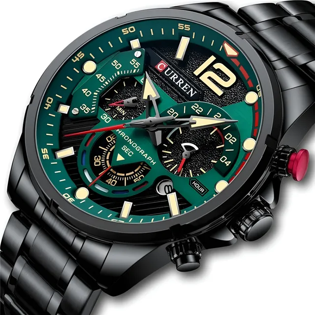 Reloj Curren Hombre Negro Acero Modelo 8395