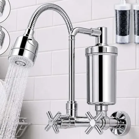 Torneira de Cozinha Com Filtro Para Parede, Flexível e Cromada