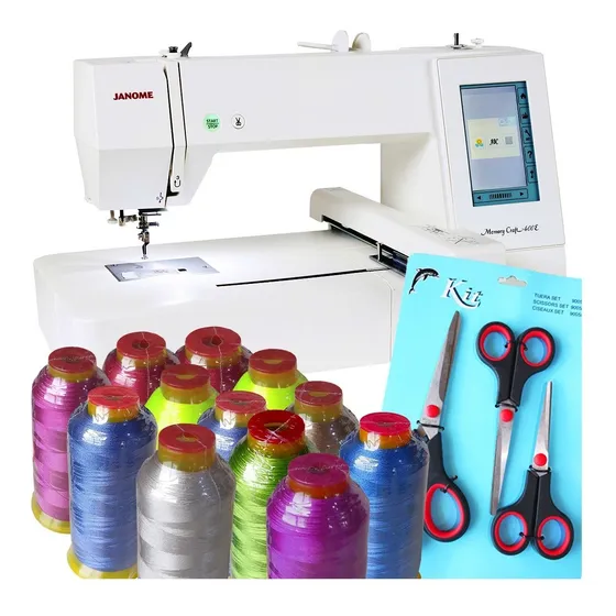 Bordadora Janome 400e + Tijeras + Hilos De Regalo!!!