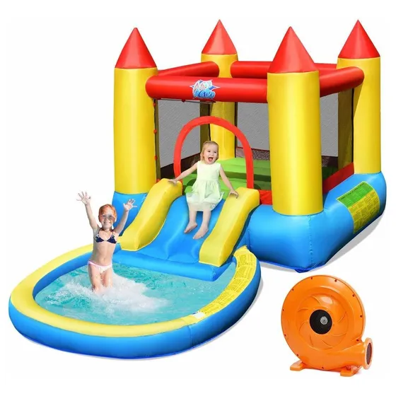 Honey Joy Casa Inflable Rebote Tobogan Acuatico Castillo 580