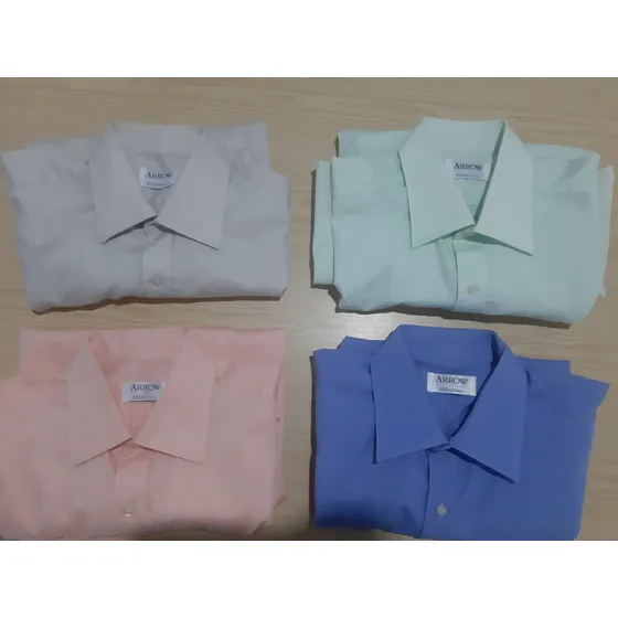 Camisa Arrow Caballero Manga Larga Casual Algodón
