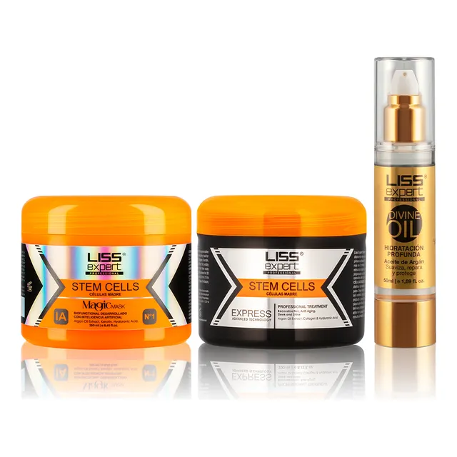 Alisado Células Madre Con Magic Mask+divine Oil Liss Expert