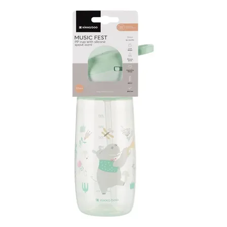 Copo Com Bico De Silicone 450ml Music Fest Mint