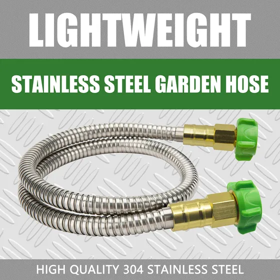 Manguera Jardin Acero Inoxidable 304 3 Pie Conector