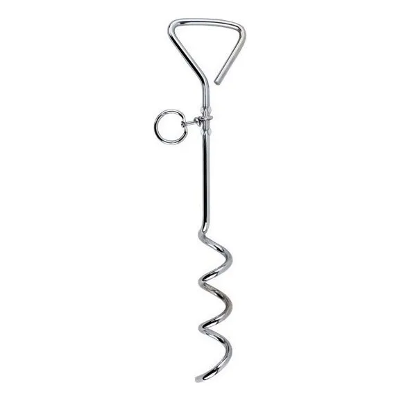 Estaca Cromada 43cm Para Mascotas