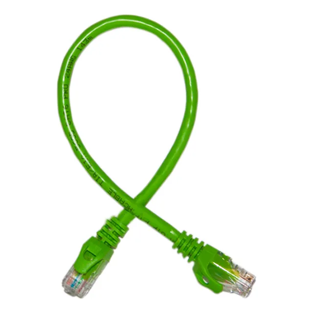 Patchcord Utp Cat6 P6003e 30cm Verde 100%cobre 75 Piezas