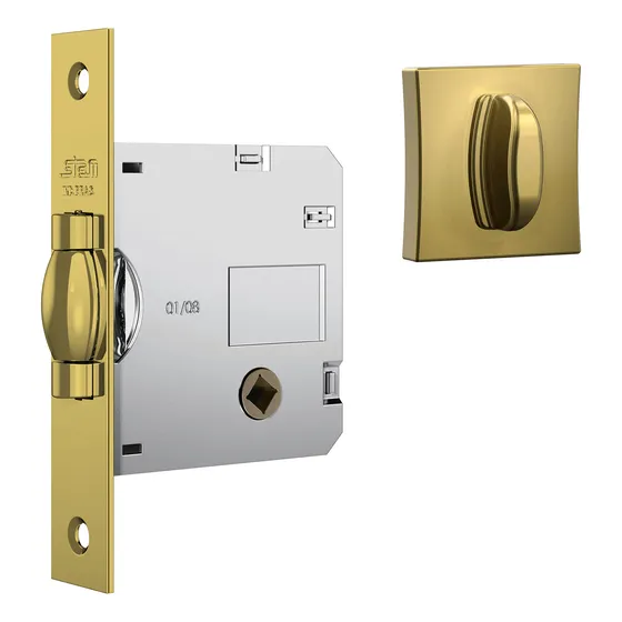 Fechadura Stam Porta Pivotante Banheiro 1025 Gold Promoção