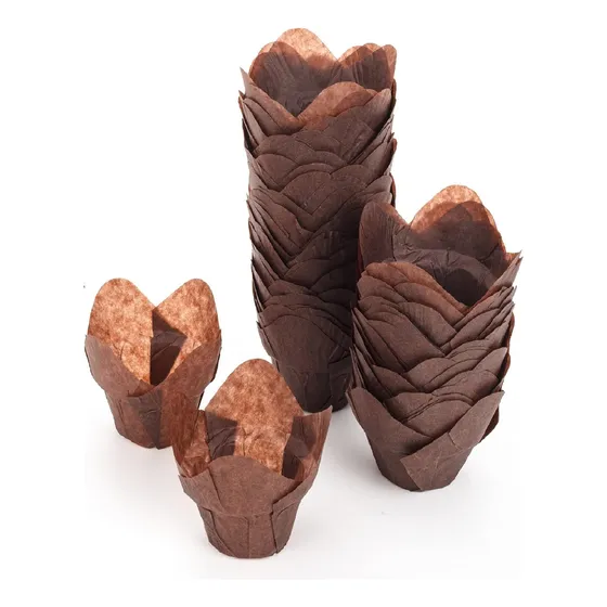 Tulipa / Capsula Flor De Loto Para Muffin (100 Unidades)