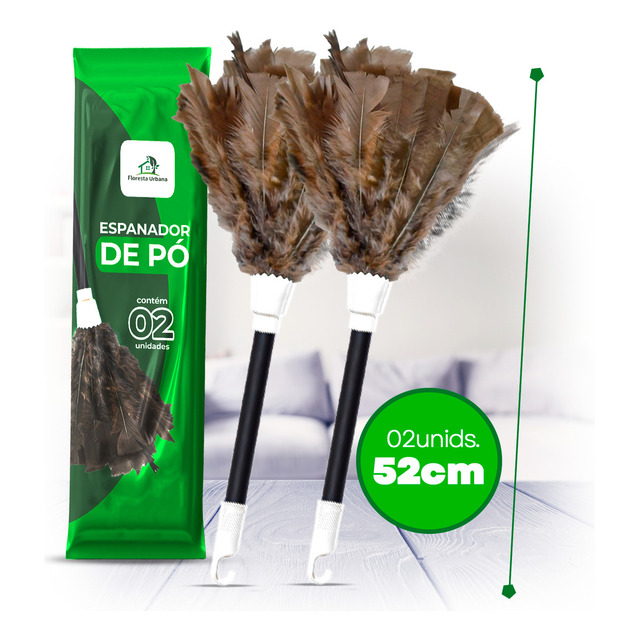 Kit 2 Espanador De Po Pena Peru 52 Cm Cabo Espanadores Para Limpar Limpeza De Casa Profiss... Kit 2 Espanador De Po Pena Peru 52 Cm Cabo Espanadores Para Limpar Limpeza De Casa Profiss...