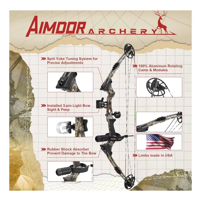 Arco Con Flecha Aimdor Línea Profesional Arco Tiro Línea