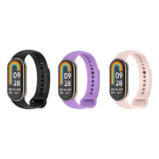 3x Pulseira Silicone Para Smartband Mi Band 8 Miband 8 3x Pulseira Silicone Para Smartband Mi Band 8 Miband 8