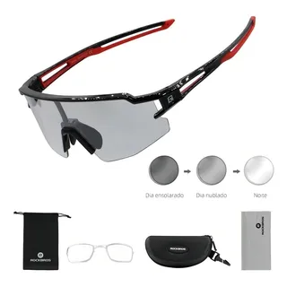 Ăculos Bike Ciclismo Rockbros Lente FotocromĂĄtica Clip Grau Cor Da Armação Preto E Vermelho Ăculos Bike Ciclismo Rockbros Lente FotocromĂĄtica Clip Grau Cor Da Armação Preto E Vermelho