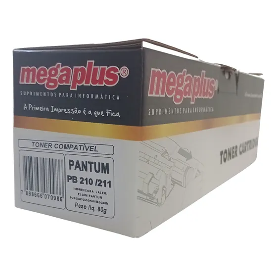 Toner Compatível Pantum Elgin Pb-211 P2500w 6550nw M6600n