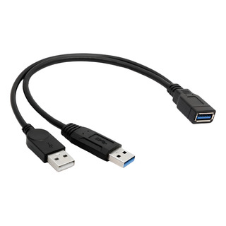 Cable Dual Divisor Usb 3.0 Datos Y Potencia Extra Disco Duro Cable Dual Divisor Usb 3.0 Datos Y Potencia Extra Disco Duro