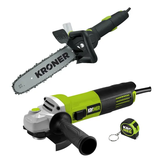 Combo Amoladora+sierra Espada Convertilo Motosierra-kroner