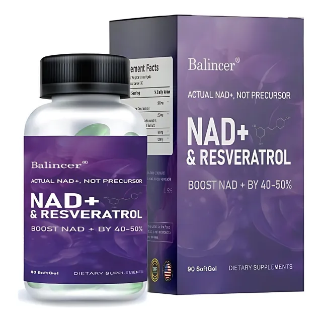 Balincer Suplemento Nadh + Resveratrol 90 Softgels
