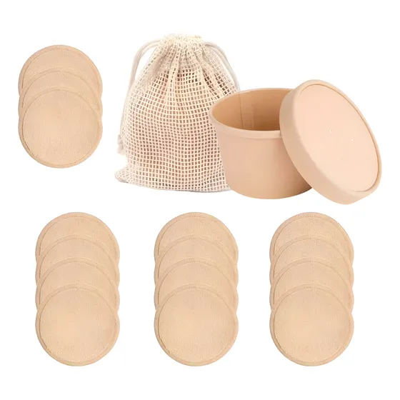 Toallita Desmaquillante 15 Pétalos Reutilizable Con Bolsa