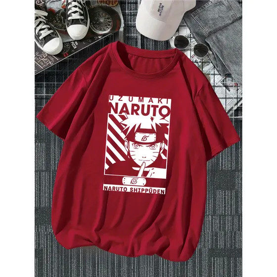 Camiseta Anime Naruto Uzumaki Geek Camisa100% Algodão Bt052
