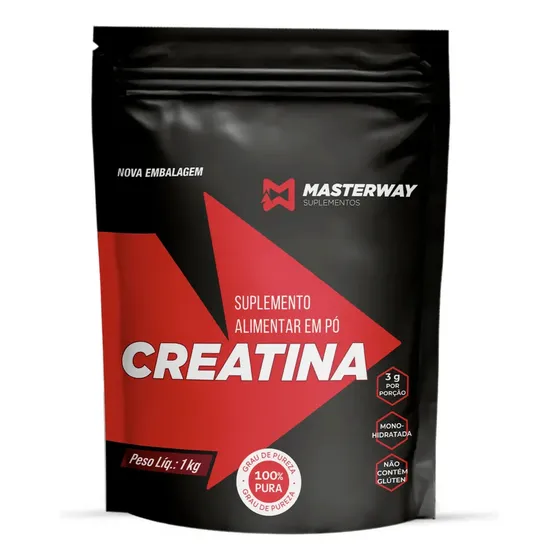 Creatina Monohidratada 1kg Masterway Suplementos Natural