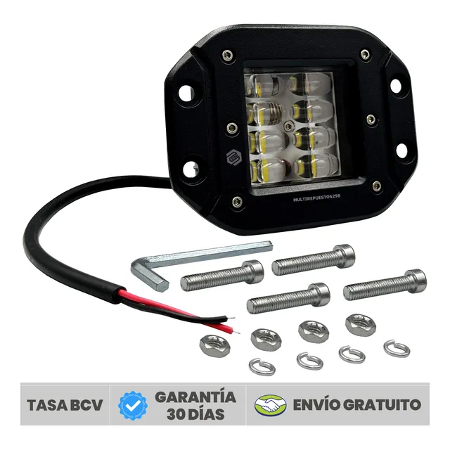 Faro Led Empotrado Rústico Largo Alcance Mayor Potencia Ip67