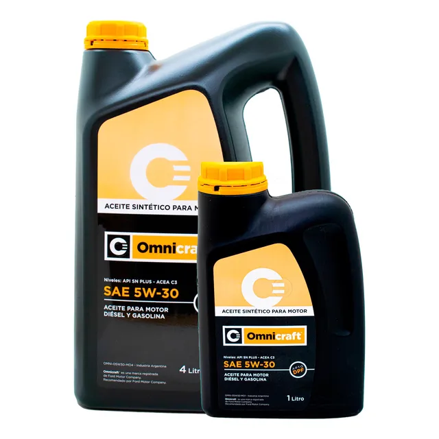 Kit Aceite Motor Omnicraft Sae 5w30 Sintético Dpf X 5 Litros