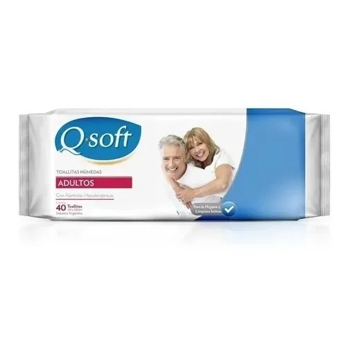 Q-soft Toallitas Húmedas Para Adultos X 40 Unidades