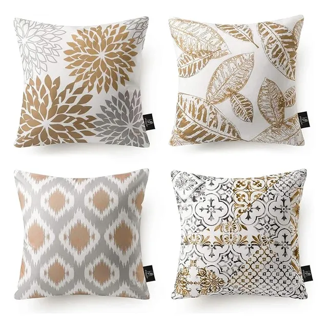 Fundas Para Cojines Decorativos Hoja De Otoño 45x45cm 4 Pcs